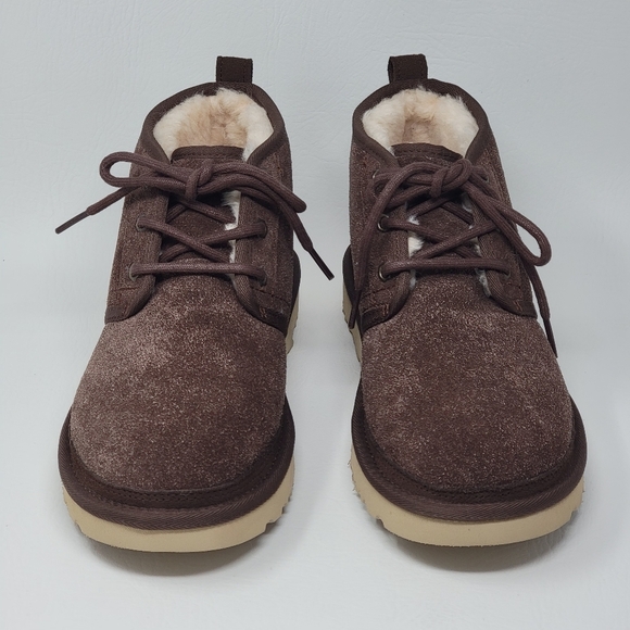 UGG Neumel Shaggy Suede Chukka Winter Boots Brown 1158219 Men's Size 8 New - Picture 5 of 12